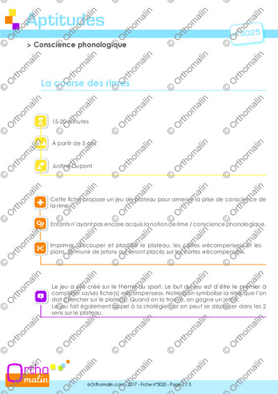 Page 1 de la fiche
