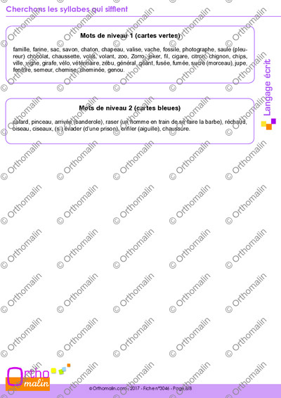 Page 8 de la fiche
