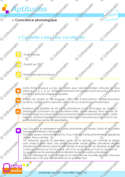 Page 1 de la fiche