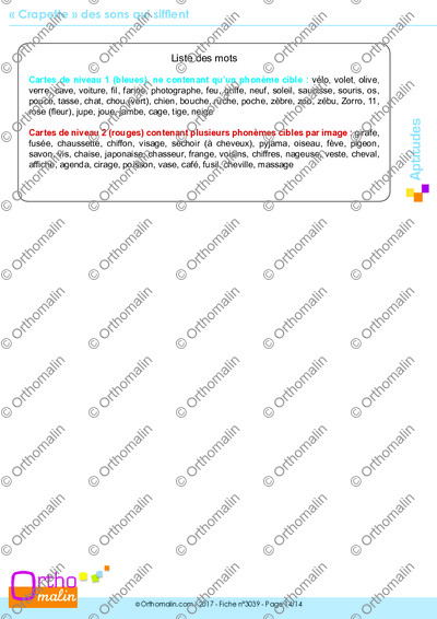 Page 14 de la fiche