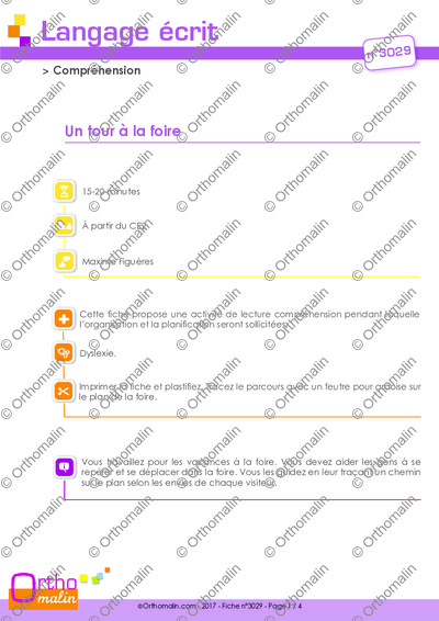 Page 1 de la fiche