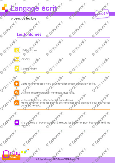 Page 1 de la fiche