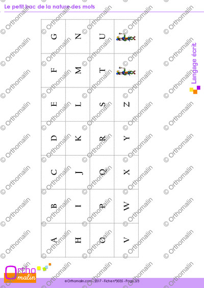 Page 3 de la fiche