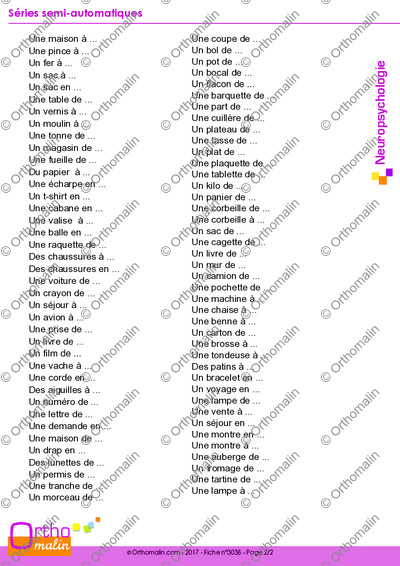 Page 2 de la fiche