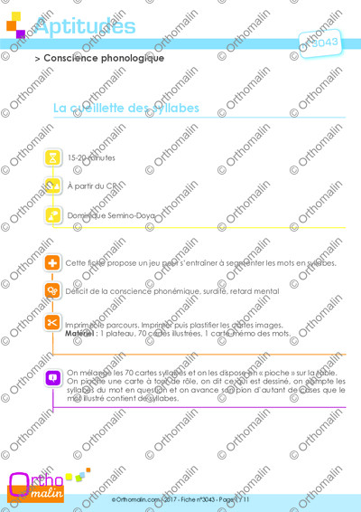 Page 1 de la fiche