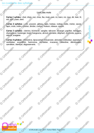 Page 11 de la fiche