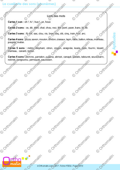 Page 10 de la fiche