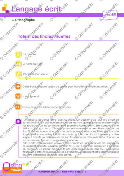 Page 1 de la fiche
