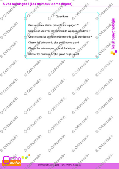 Page 7 de la fiche