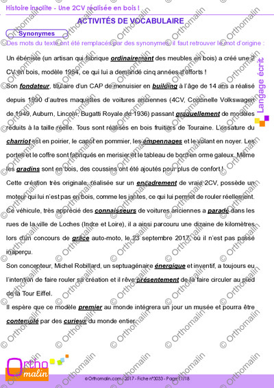 Page 11 de la fiche
