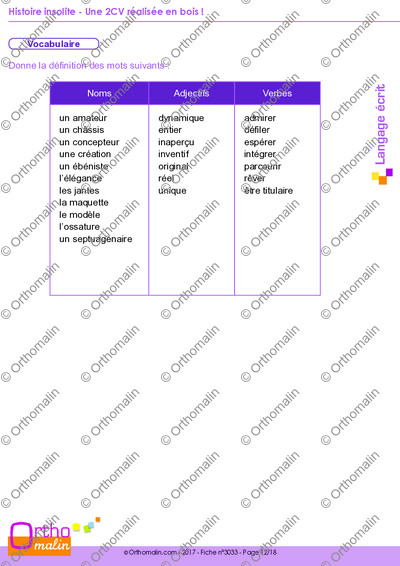 Page 12 de la fiche