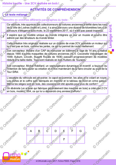 Page 13 de la fiche