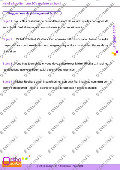 Page 18 de la fiche