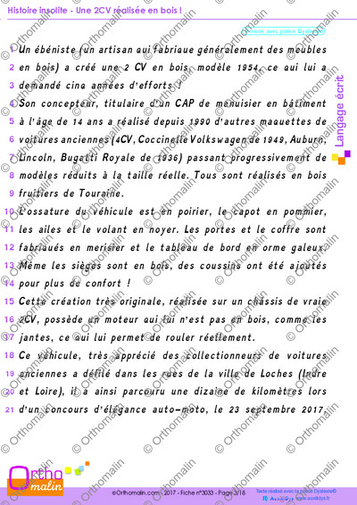 Page 3 de la fiche