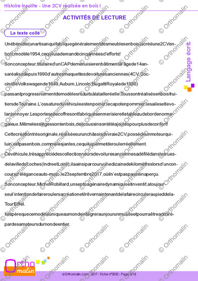 Page 5 de la fiche