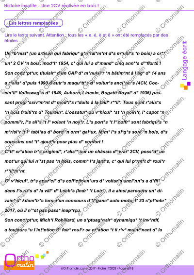 Page 6 de la fiche