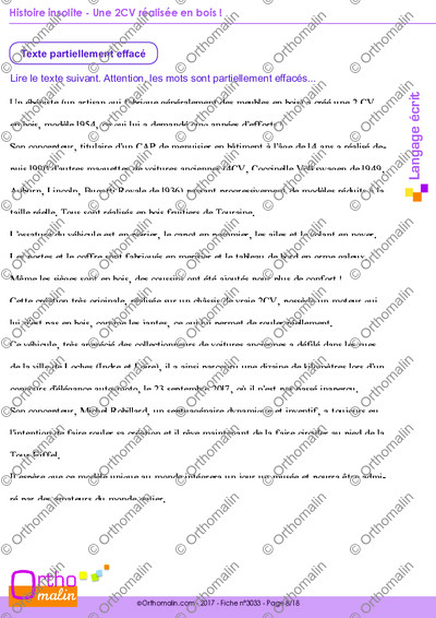 Page 8 de la fiche