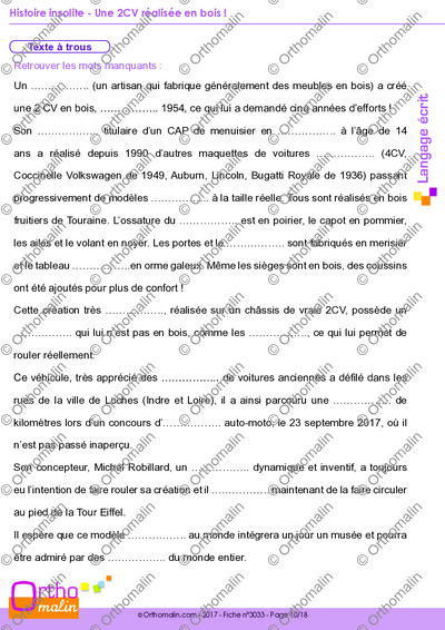 Page 10 de la fiche