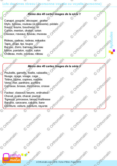 Page 10 de la fiche