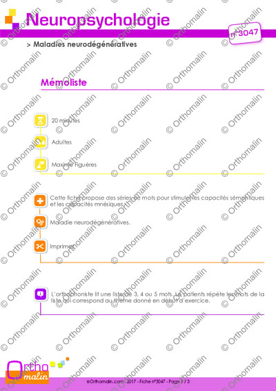 Page 1 de la fiche