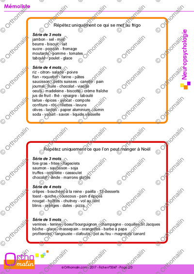 Page 2 de la fiche