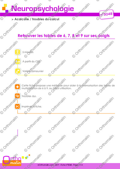 Page 1 de la fiche