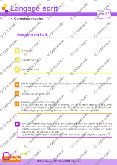 Page 1 de la fiche