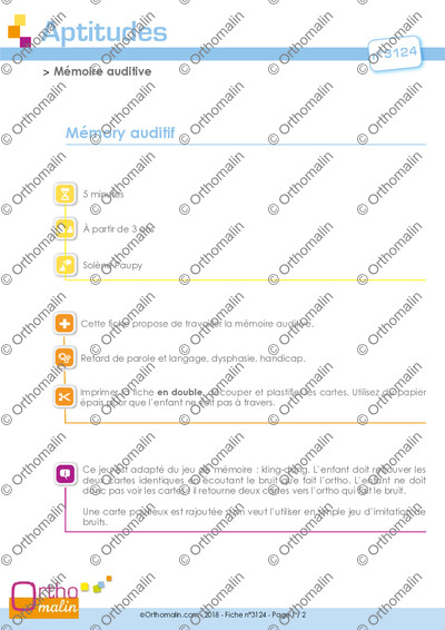 Page 1 de la fiche