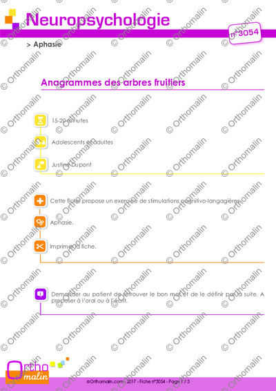 Page 1 de la fiche