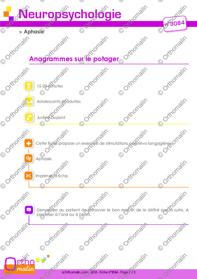 Page 1 de la fiche