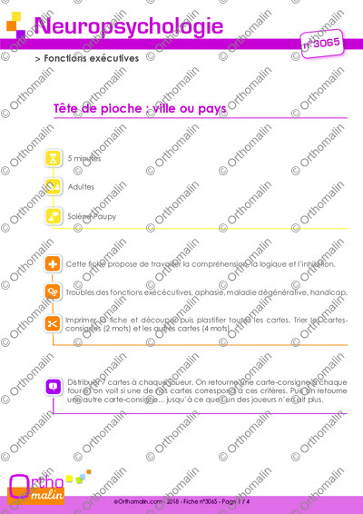 Page 1 de la fiche