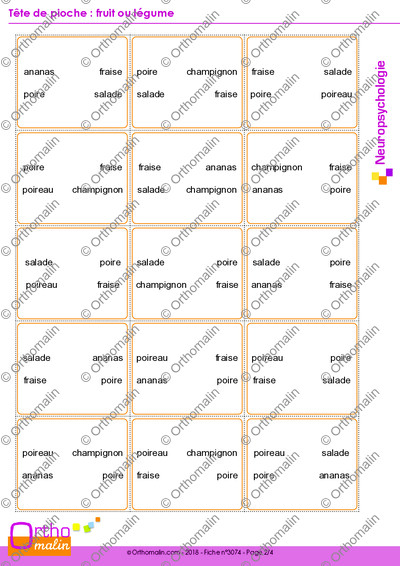 Page 2 de la fiche