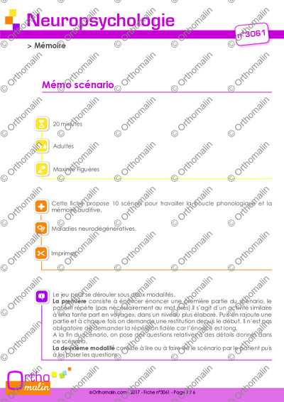Page 1 de la fiche