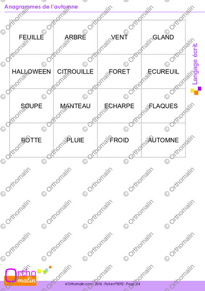 Page 3 de la fiche