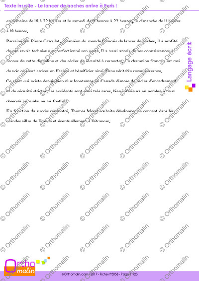 Page 11 de la fiche