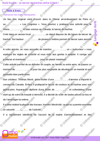 Page 13 de la fiche