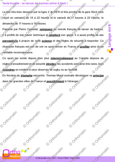 Page 16 de la fiche