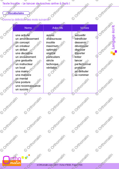 Page 17 de la fiche