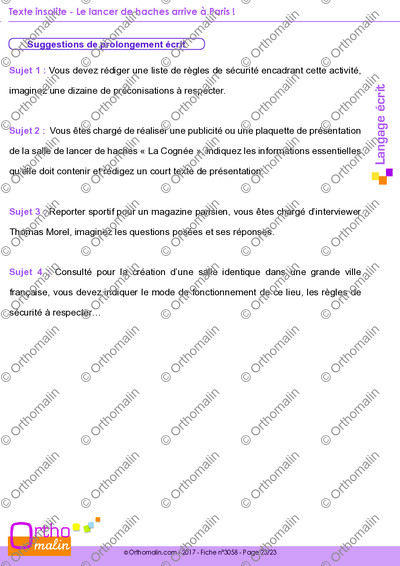 Page 23 de la fiche