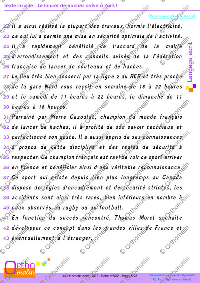 Page 5 de la fiche