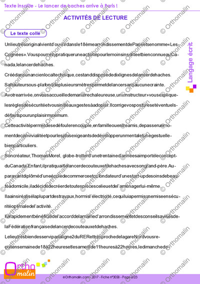 Page 6 de la fiche
