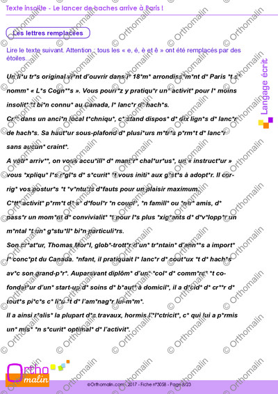 Page 8 de la fiche
