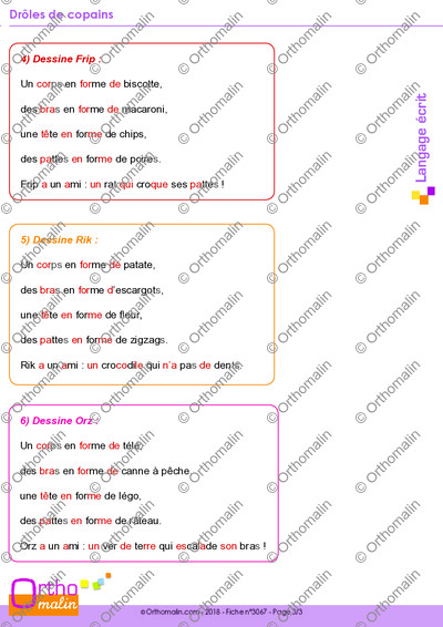 Page 3 de la fiche