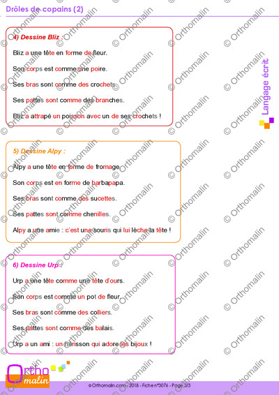 Page 3 de la fiche