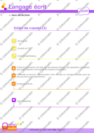 Page 1 de la fiche