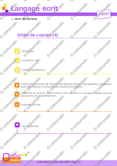 Page 1 de la fiche