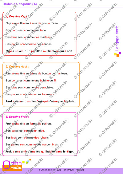Page 3 de la fiche
