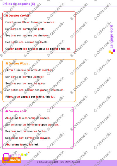 Page 3 de la fiche
