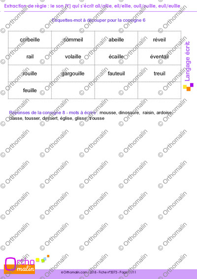 Page 11 de la fiche