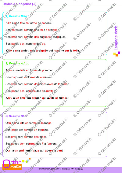 Page 2 de la fiche